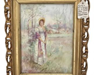 Portrait Painting of Miss E. Henderson by E. Hostetter fifth image