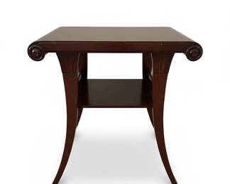 Mahogany Biedermeier Style Side Table sixth image