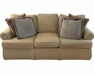 Henredon Upholstery Collection Sofa with Feather Blend Cushions fifth image