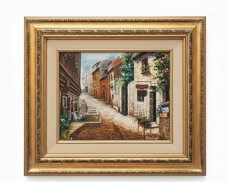 European Street Scene Painting fourth image