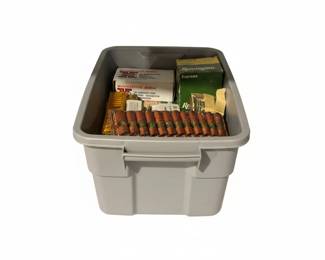 Assorted Ammunition Boxes and Cartridges  Gauge Shotgun Shells and Center Fire Pistol or Revolver Cartridges