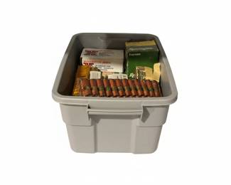 Assorted Ammunition Boxes and Cartridges Gauge Shotgun Shells and Center Fire Pistol or Revolver Cartridges