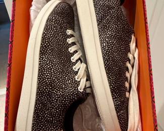 Tory Burch Howell Court Spotted Haircalf Sneakers