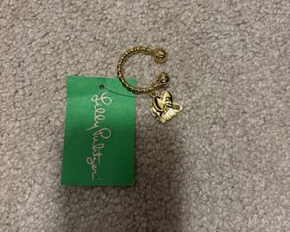 Lilly Pulitzer Elephant Charm Keychain second image