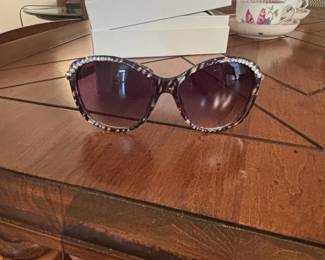 Jimmy Crystal New York Embellished Sunglasses