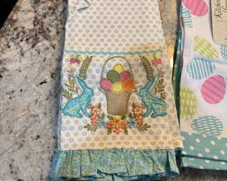 Easter Egg and Bunny Kitchen Towels Set of  second image