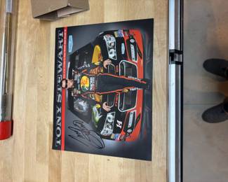 Tony Stewart Autographed Bass Pro Shops Chevrolet SS NASCAR Photo