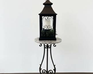 Ornate Metal Lantern with Stand second image