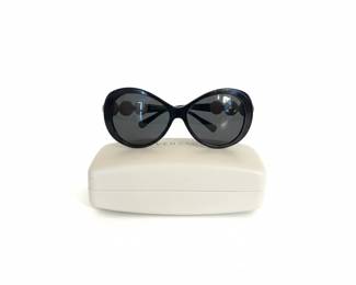 Versace VEB GB or N Black Acetate Medusa Embellished Sunglasses sixth image