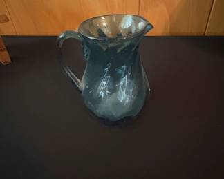 Antique Blown Glass Pitcher