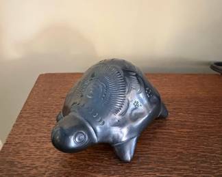 Vintage Mexican Barro Turtle Figurine
