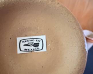 Vintage Tonala Mexican Pottery Jug and Cup Set third image