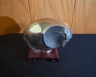 Dansk Designs Silver Plate Elephant Paperweight