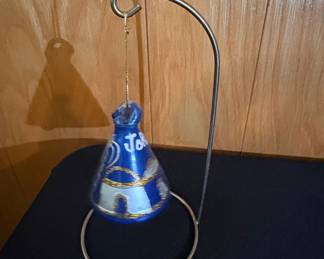 Glass Souvenir Bell Ornament Jordan