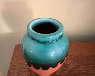 Small Ceramic Pot with Glazed Top second image