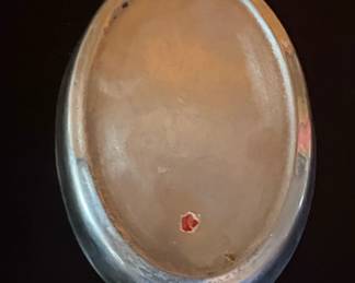 HandPainted Ceramic Fruit Dish with Metal Stand  PM Mexico fourth image