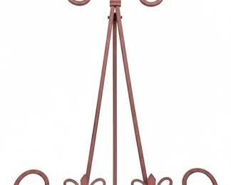 Ornate Metal Easel with Fleurdelis Accents second image
