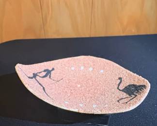 Drostdy Ware Ceramic Plate with African Wildlife Motif