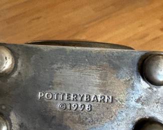 Pottery Barn Pewter Desk Clock second image