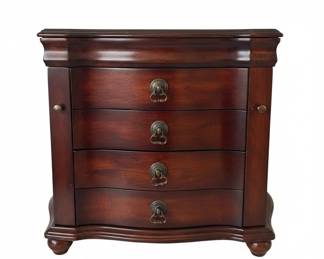 Vintage Bombay Company Mahogany Jewelry Box third image