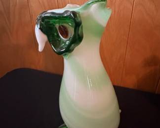 Murano Style Glass Owl Vase B third image
