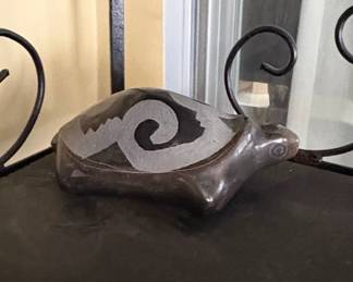 Carved Stone Turtle Figurine Mexico second image