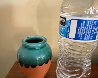 Small Ceramic Pot with Glazed Top