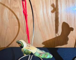 HandPainted Wooden Parrot Ornament from Tonala, Mexico second image