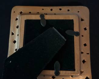 Egyptian Revival Picture Frame with Cleopatra Papyrus Art second image