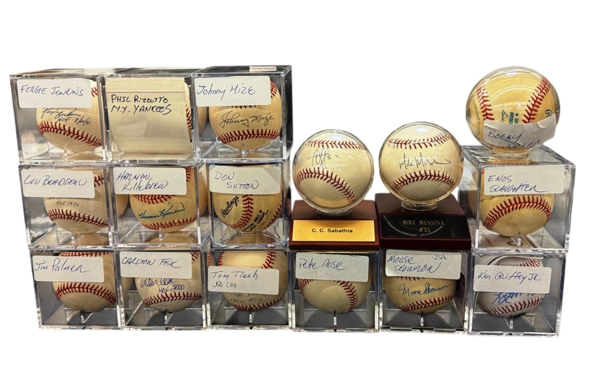 Autographed Baseballs, Pete Rose, Ken Griffey Jr. and more