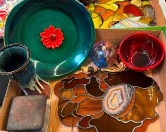 Stained Glass and Pottery