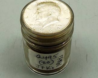 20 1964 Kennedy Silver Half Dollars