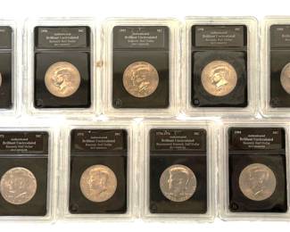 Graded JFK Half Dollars
