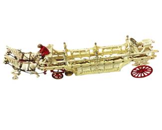 Cast Iron Fire Ladder Wagon