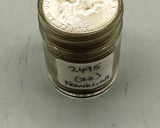 20 Franklin Silver  Half Dollars