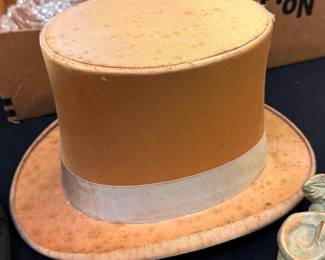 Vintage Ivory Top Hat