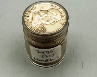 20 Franklin Silver Half Dollars