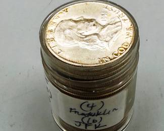 20 Franklin and Kennedy Silver Half Dollars