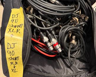 DJ90 HUGE AMOUNT OF VARIOUS TYPES OF CABLES, PLUGS, PARTS, ACCESSORIES.