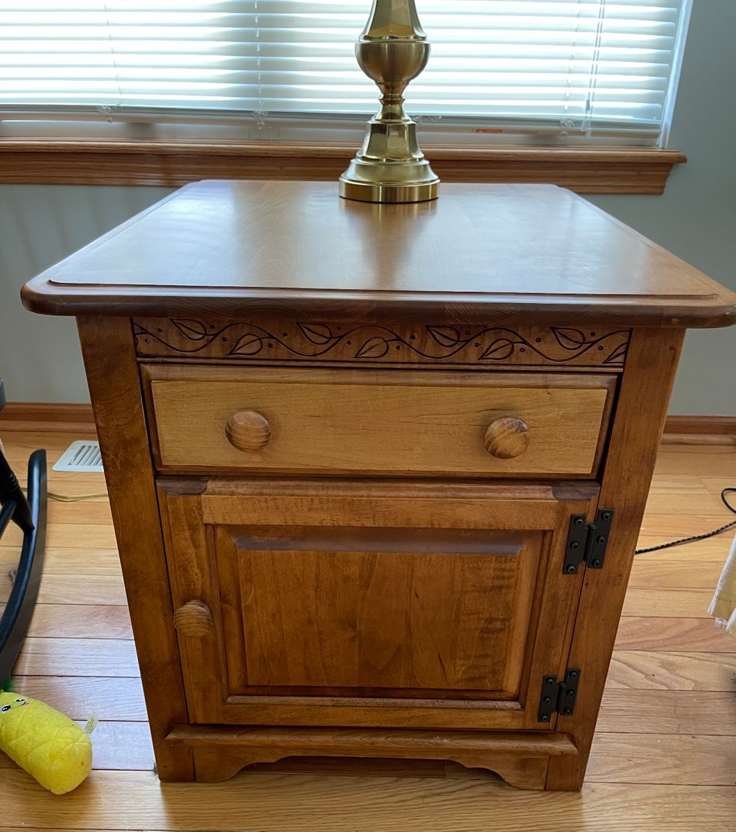 Part of a 3 piece set. 1 of 2 side tables