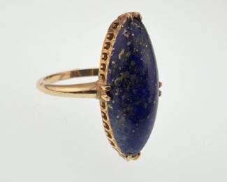 14kt lapis cocktail ring
