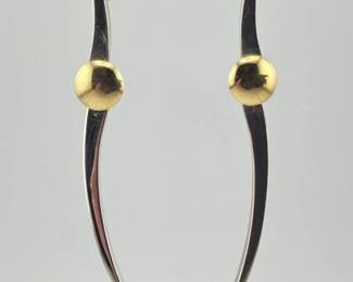 Sterling and 18kt signed earrings from the VMFA