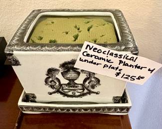 Neoclassical Ceramic Planter