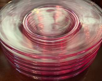 Tiffin-Franciscan Wisteria Pink Plates