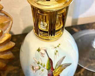 VTG Limoges Diffuser Aromatherapy Lamp Hummingbird FRANCE Exotique Bird $90