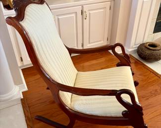 Beautiful and Perfect Condition Antique Gooseneck Rocker $450