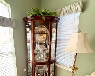 Fabulous Corner Display Case! Perfect Condition! $900