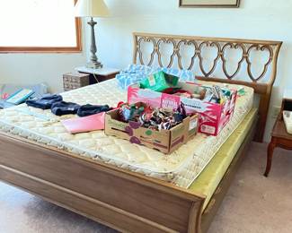 full size mattress, queen frame, cheap