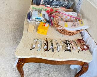 marble topped coffee table