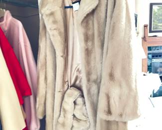 mink stroller w/matching hat